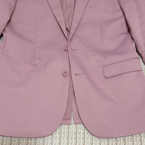 Express Women's Pink Blazer and Pants Set - Picture 3 of 8
